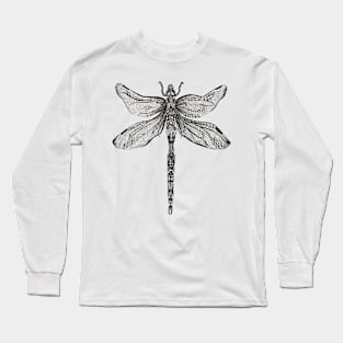 Pen and Ink Dragonfly Long Sleeve T-Shirt